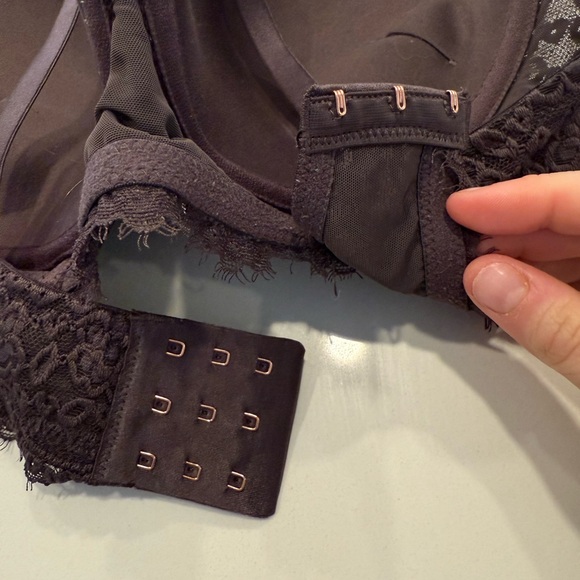 Aerie Push Up Real Power Plunge Elegant Lace Women's Bra - Brown 38B - Picture 7 of 8